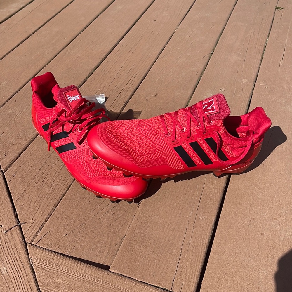 Nebraska Team Issued Adidas Ultraboost Football Cleats